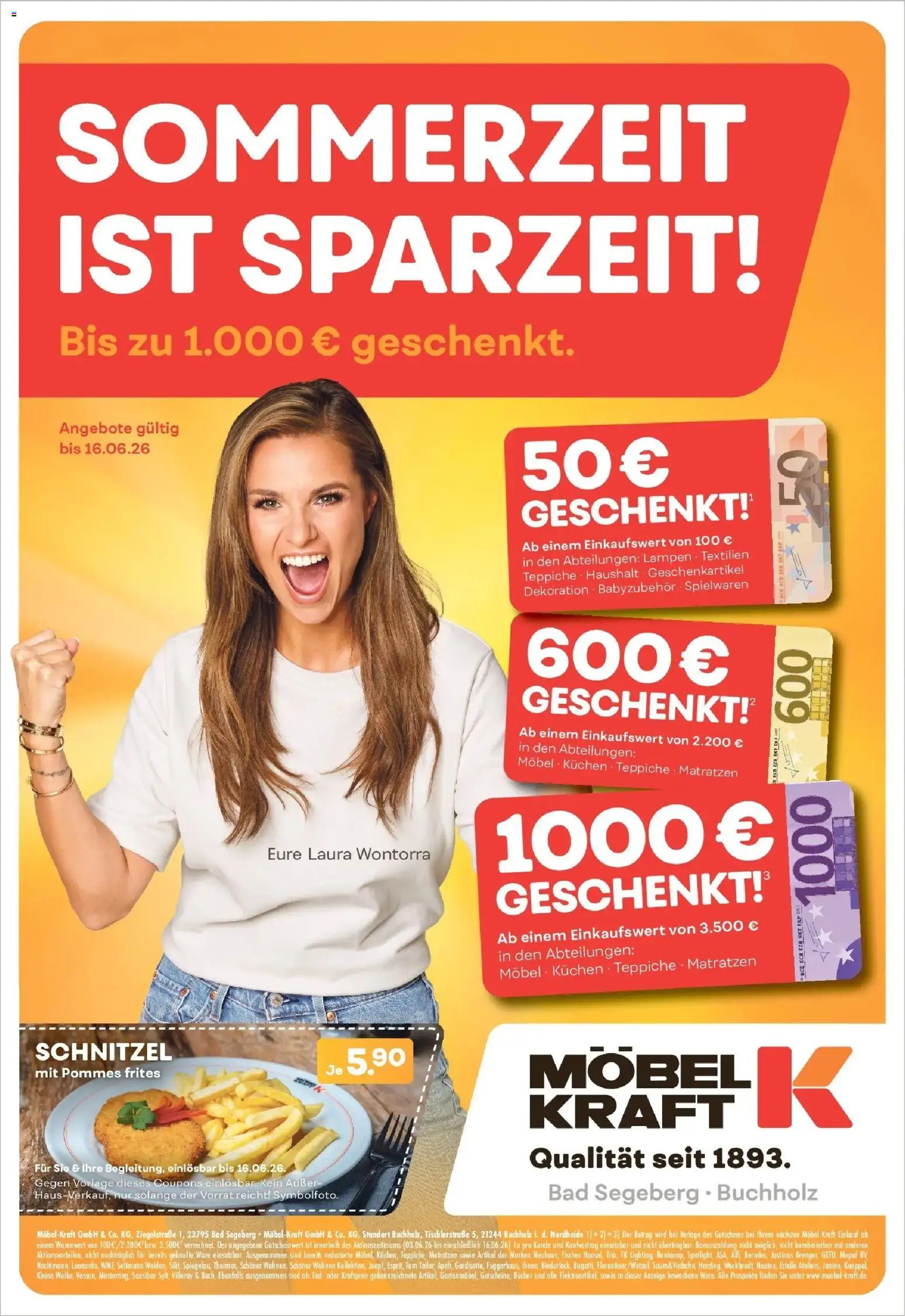 Vorschau von dem Prospekt des Geschäftes Möbel Kraft, gültig ab dem 03.06.2026