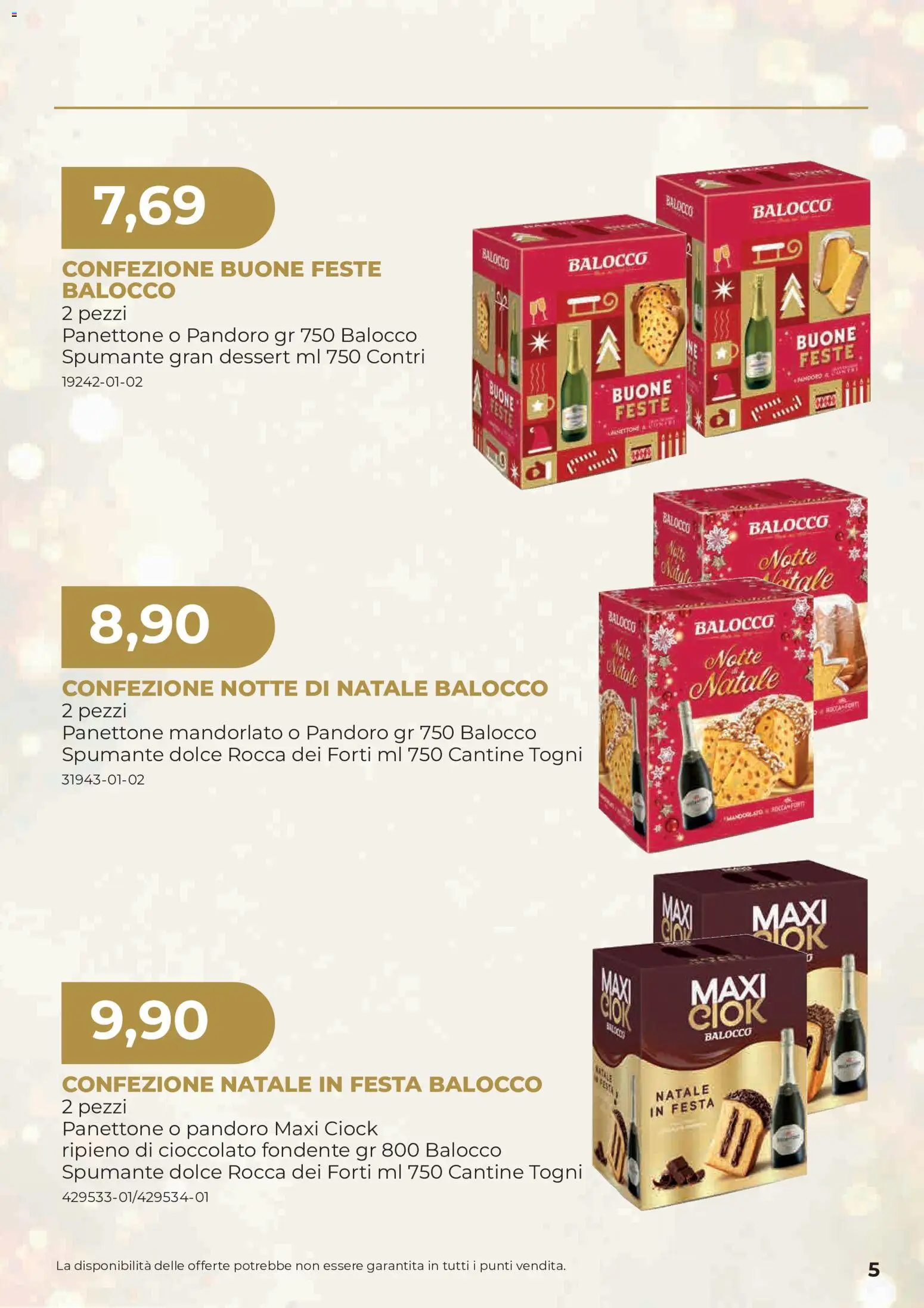 Anteprima dell'opuscolo Sogegross volantino Strenne dal negozio Sogegross valido da 27/10/2026 - Panettone, Cioccolato, Pandoro, Dessert, Spumante