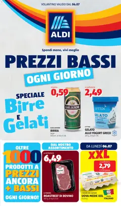 Anteprima dell'opuscolo Aldi volantino dal negozio Aldi valido da 06/07/2026