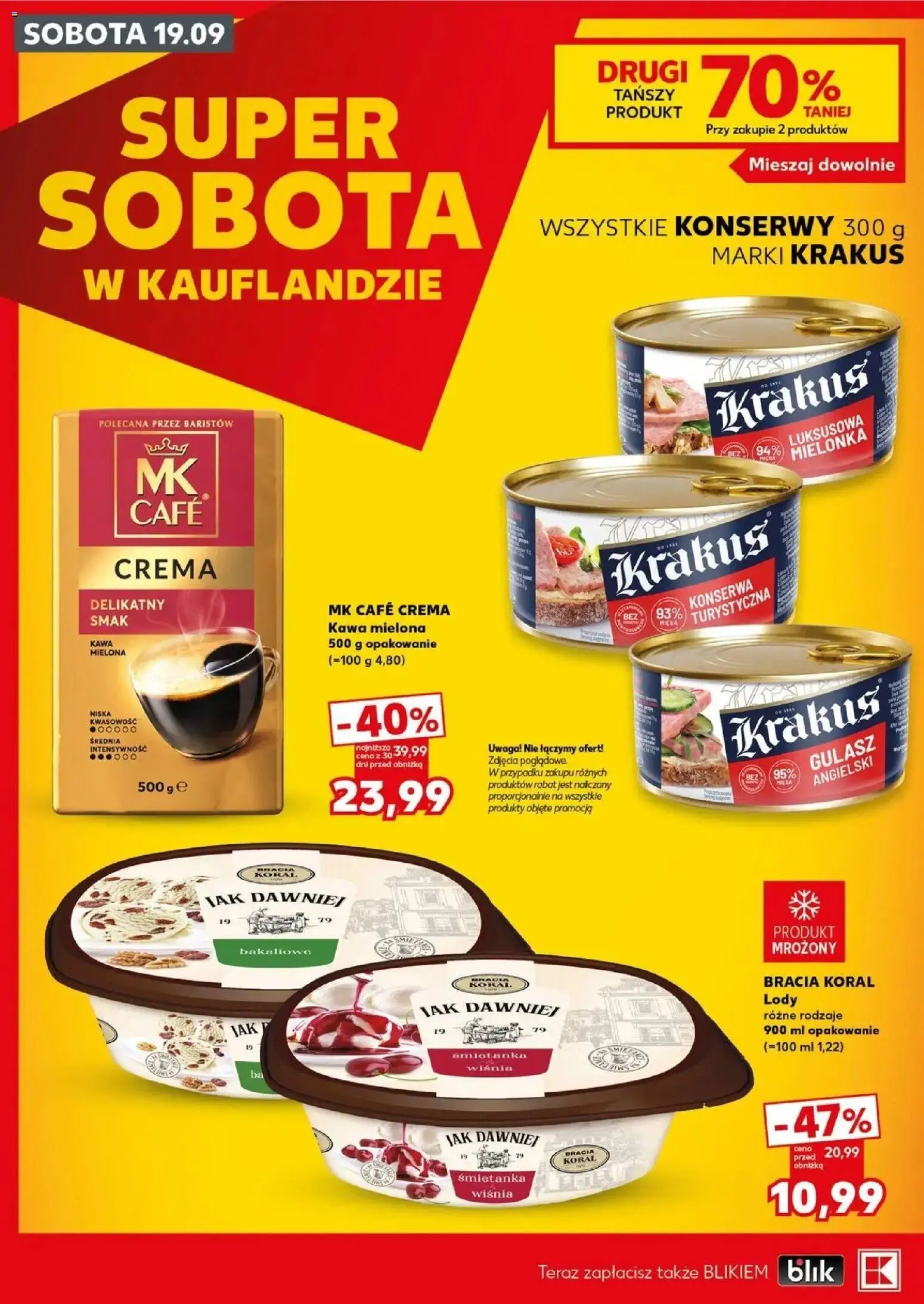Pogląd gazetki "Kaufland gazetka - Super sobota" ze sklepu Kaufland ważnej od 19.09.2026