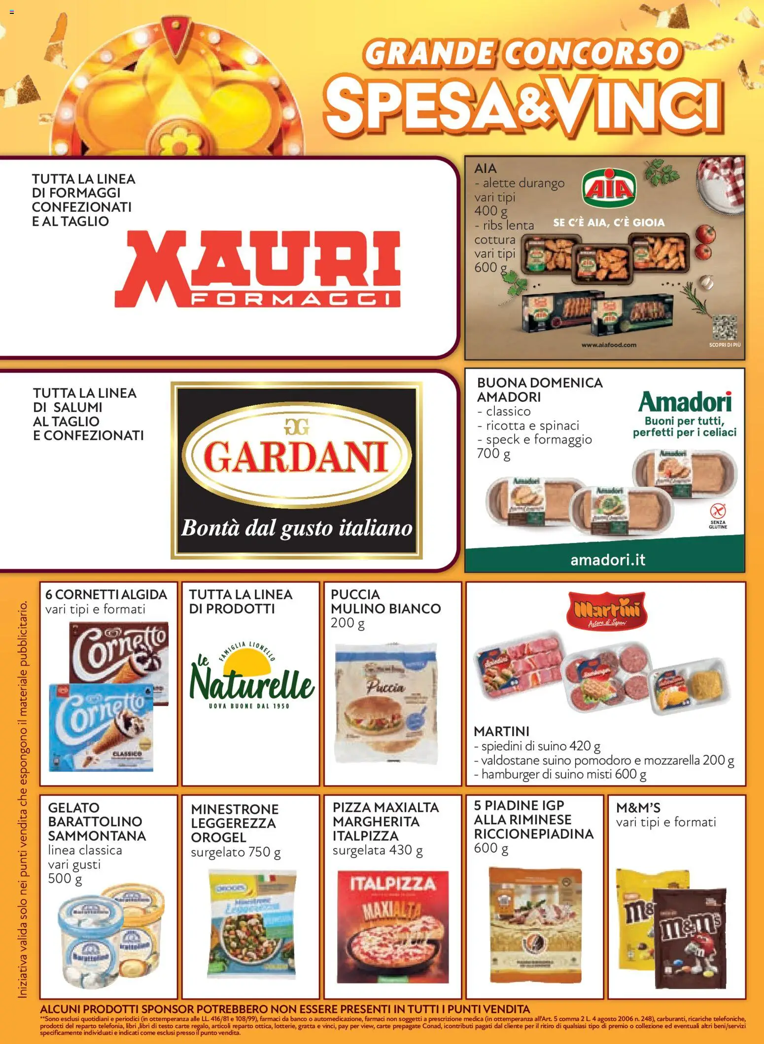 Anteprima dell'opuscolo Conad volantino Margherita Lombardia dal negozio Conad valido da 07/10/2026 - Pizza, Gelato, Libri, Mozzarella, Cornetto, Martini, Uova, Spinaci