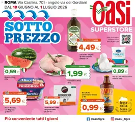 Anteprima dell'opuscolo Oasi volantino Superstore Roma dal negozio Oasi valido da 18/06/2026