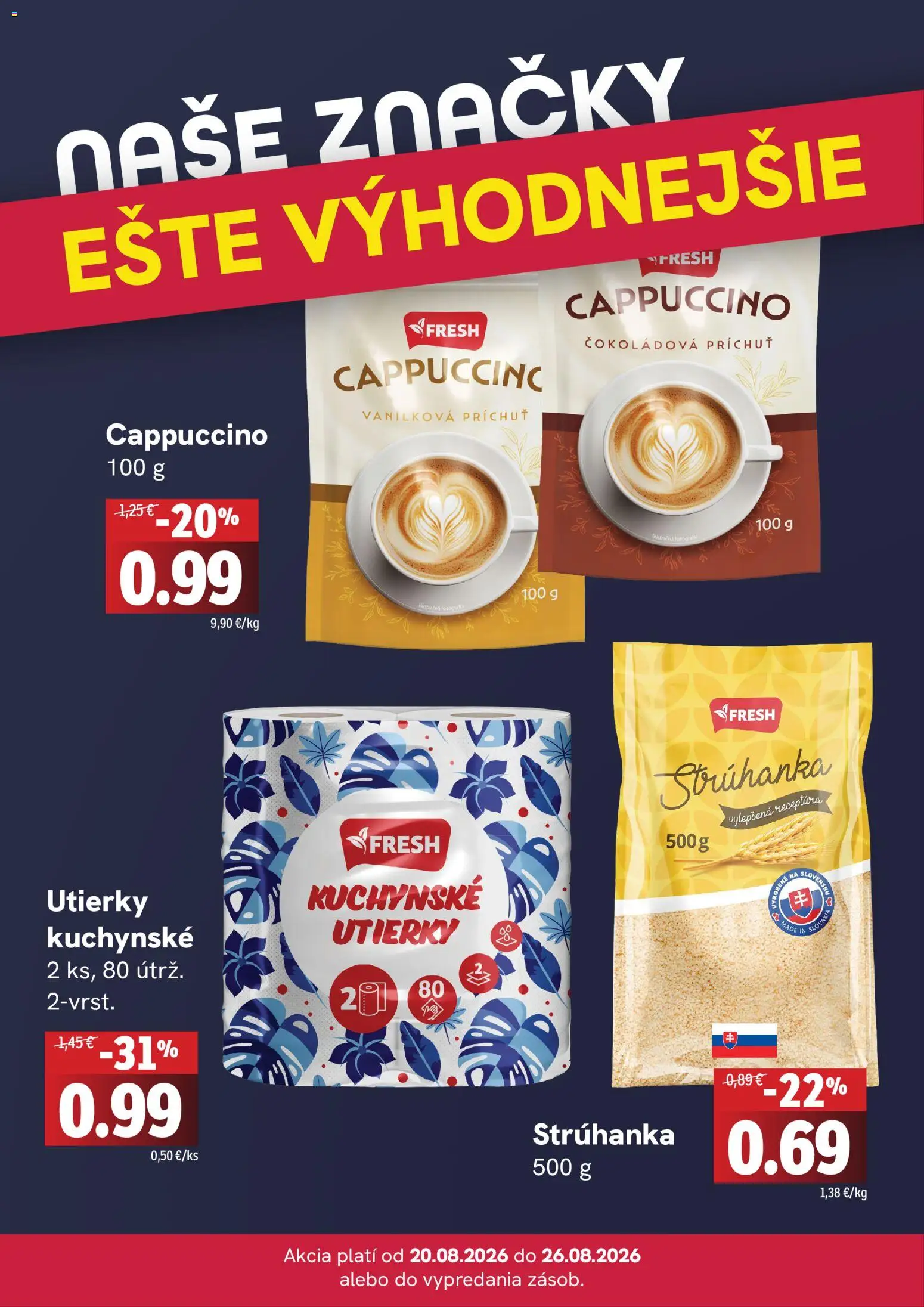 Náhľad Fresh letáku platného od 20.08.2026