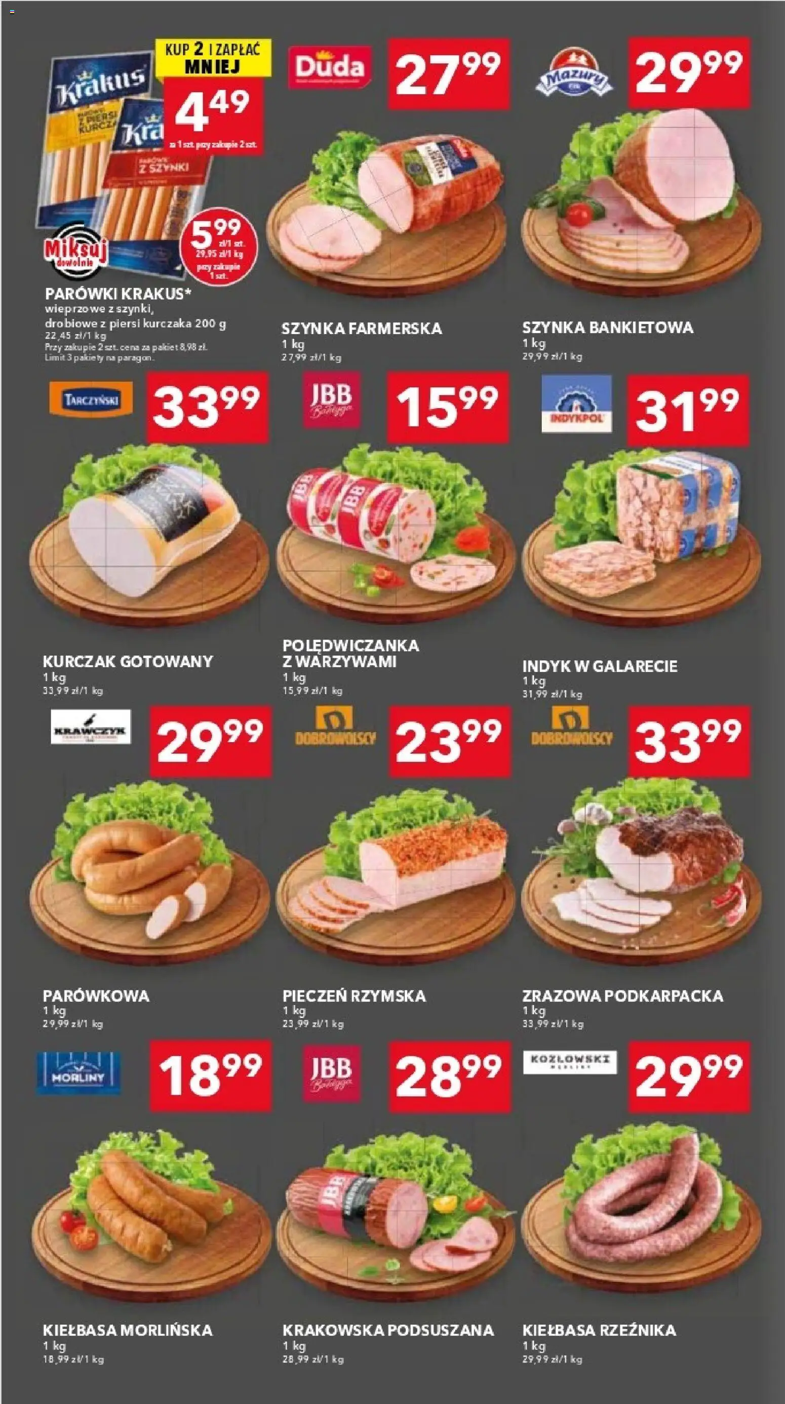 Pogląd gazetki "Lewiatan gazetka - Warszawa" ze sklepu Lewiatan ważnej od 08.10.2026 - Kurczak, Indyk, Piersi, Kiełbasa, Szynka, Parówki, Indyk w galarecie
