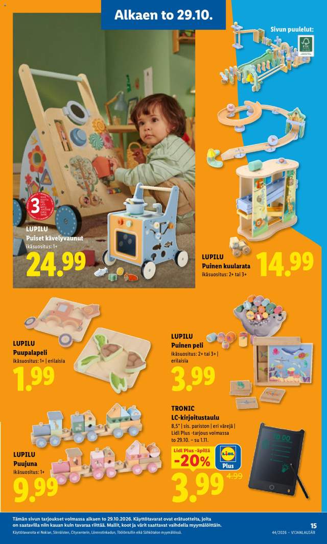 Uusi Lidl tarjouslehti alkaen 29/10