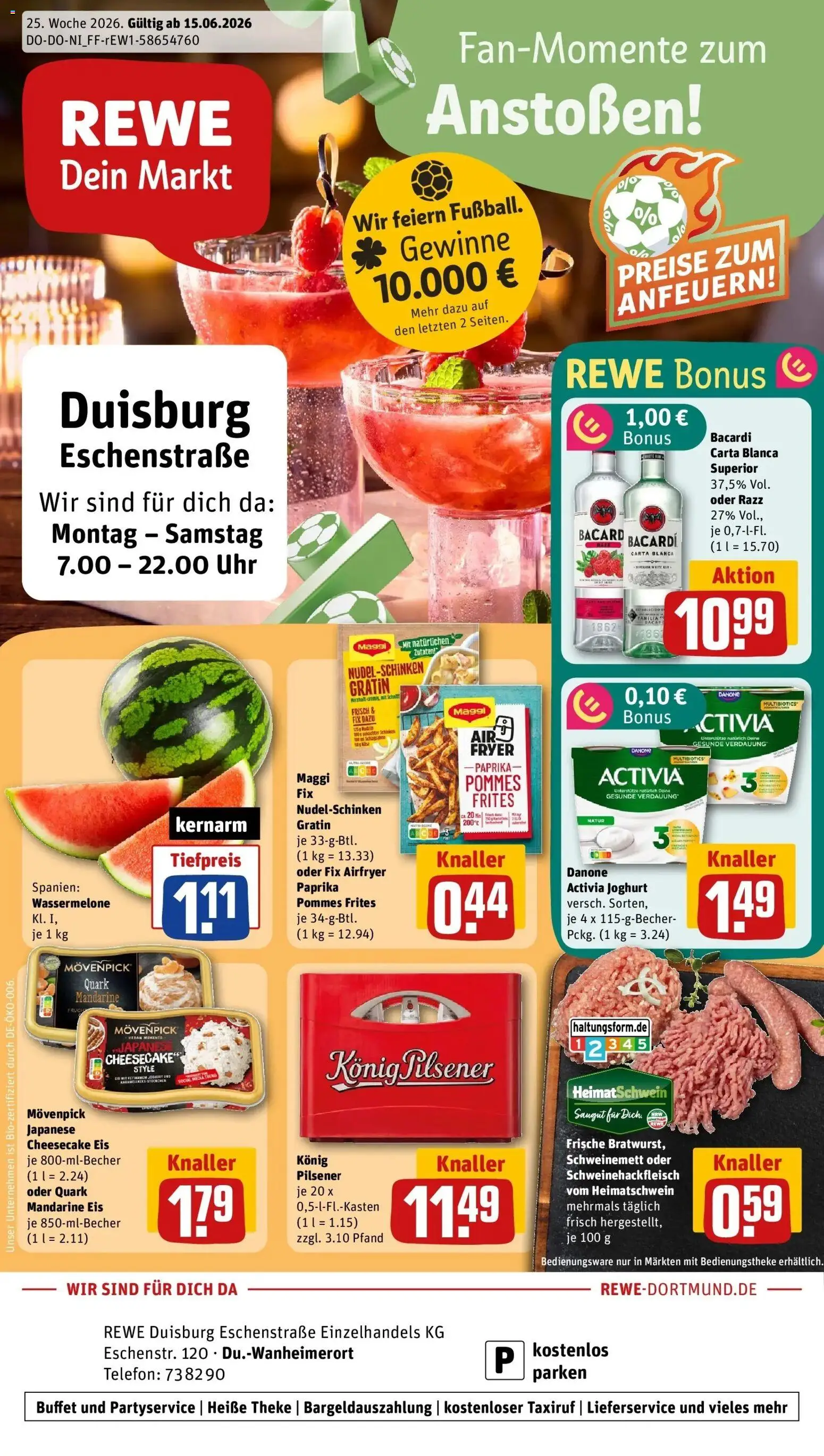 Vorschau von dem Prospekt des Geschäftes Rewe, gültig ab dem 14.06.2026