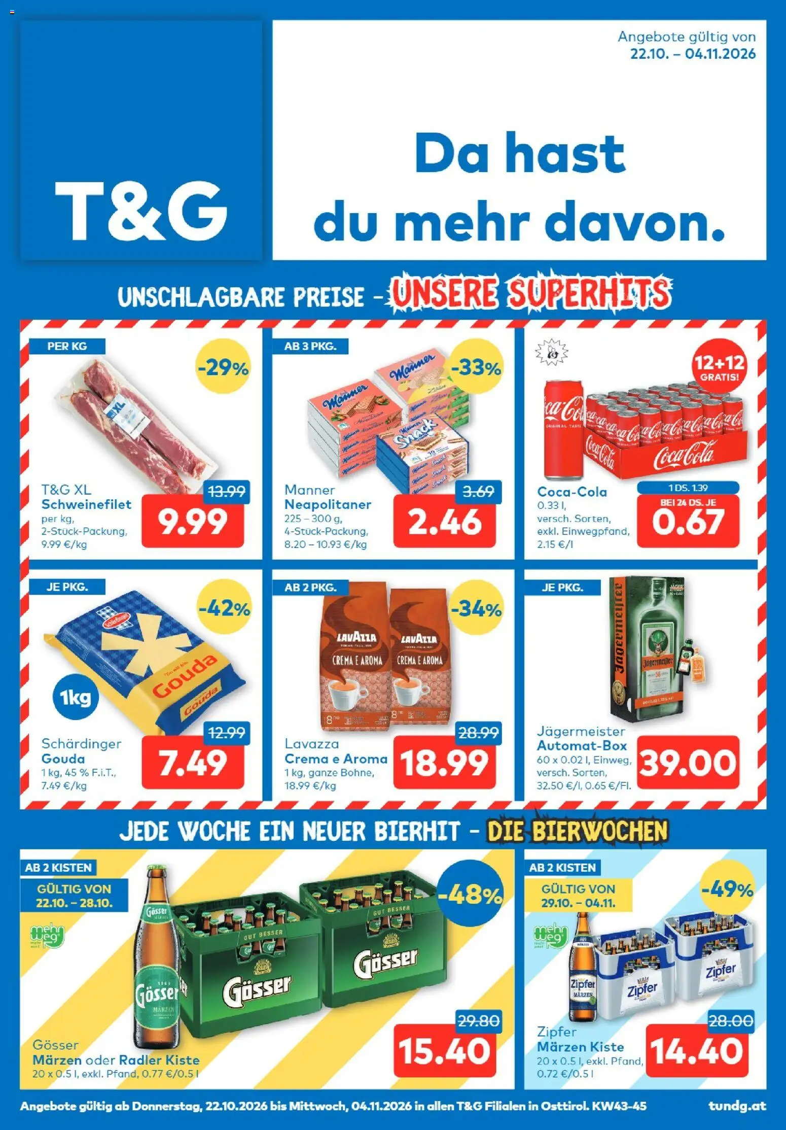 Vorschau der Angebote: T&G T&G Osttirol gültig ab 22.10.2026 - Radler