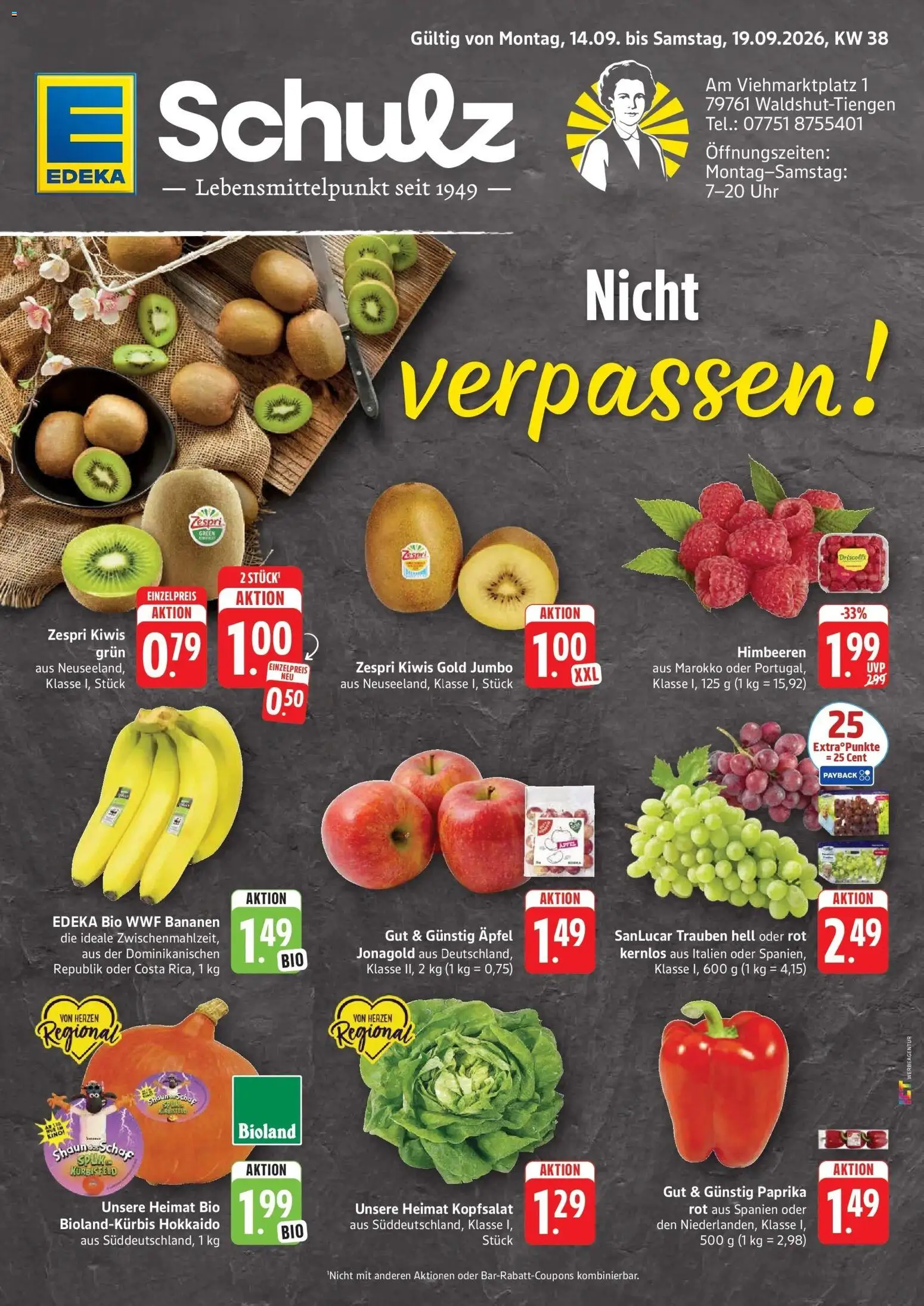 Vorschau von dem Prospekt des Geschäftes Edeka, gültig ab dem 14.09.2026