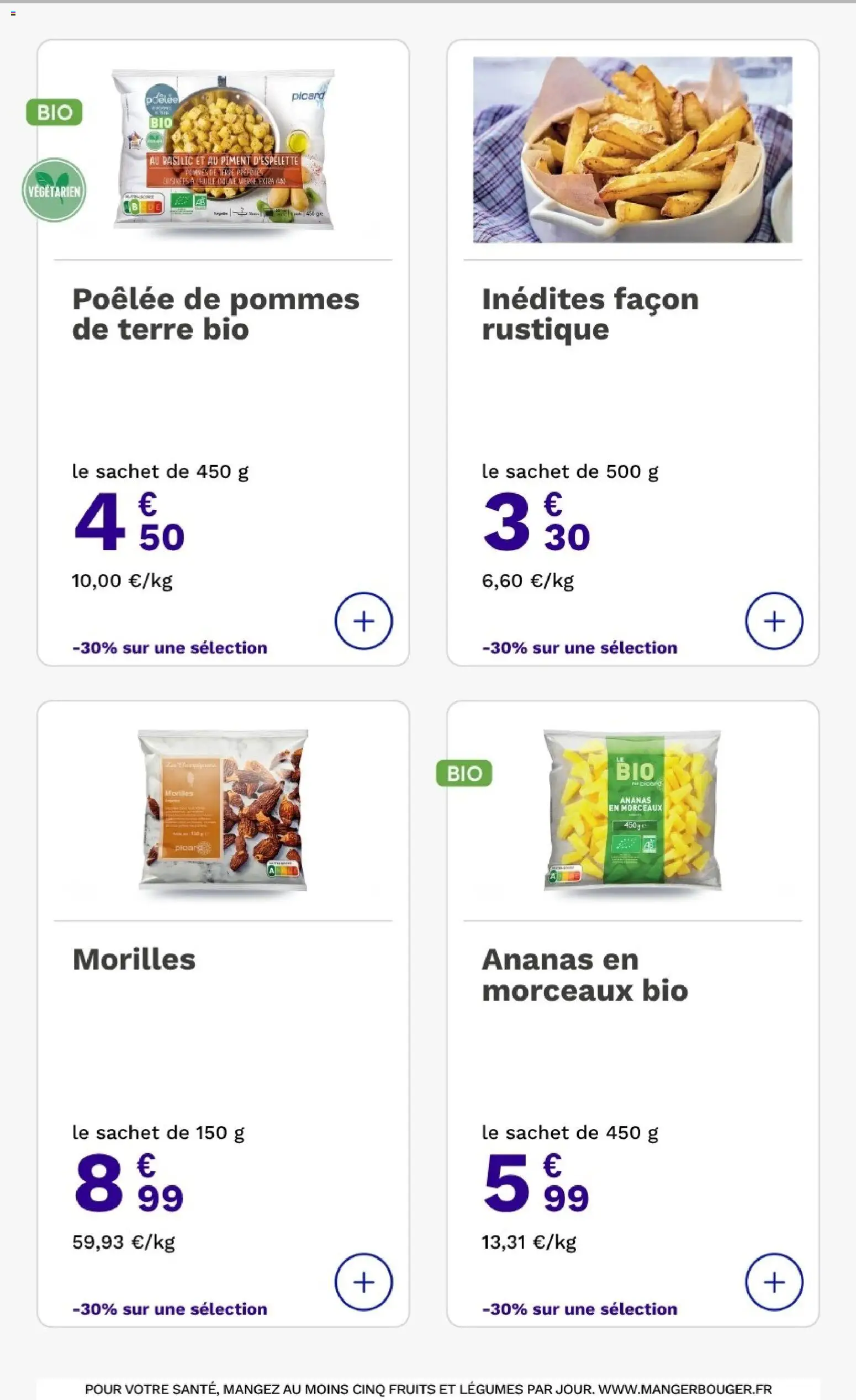 Prévisualisation de Picard catalogue du magasin Picard formulaire valide 31/08/2026 - Fruits, Pommes de terre, Ananas, Piment, Pommes, Ananas en morceaux, Piment d'espelette