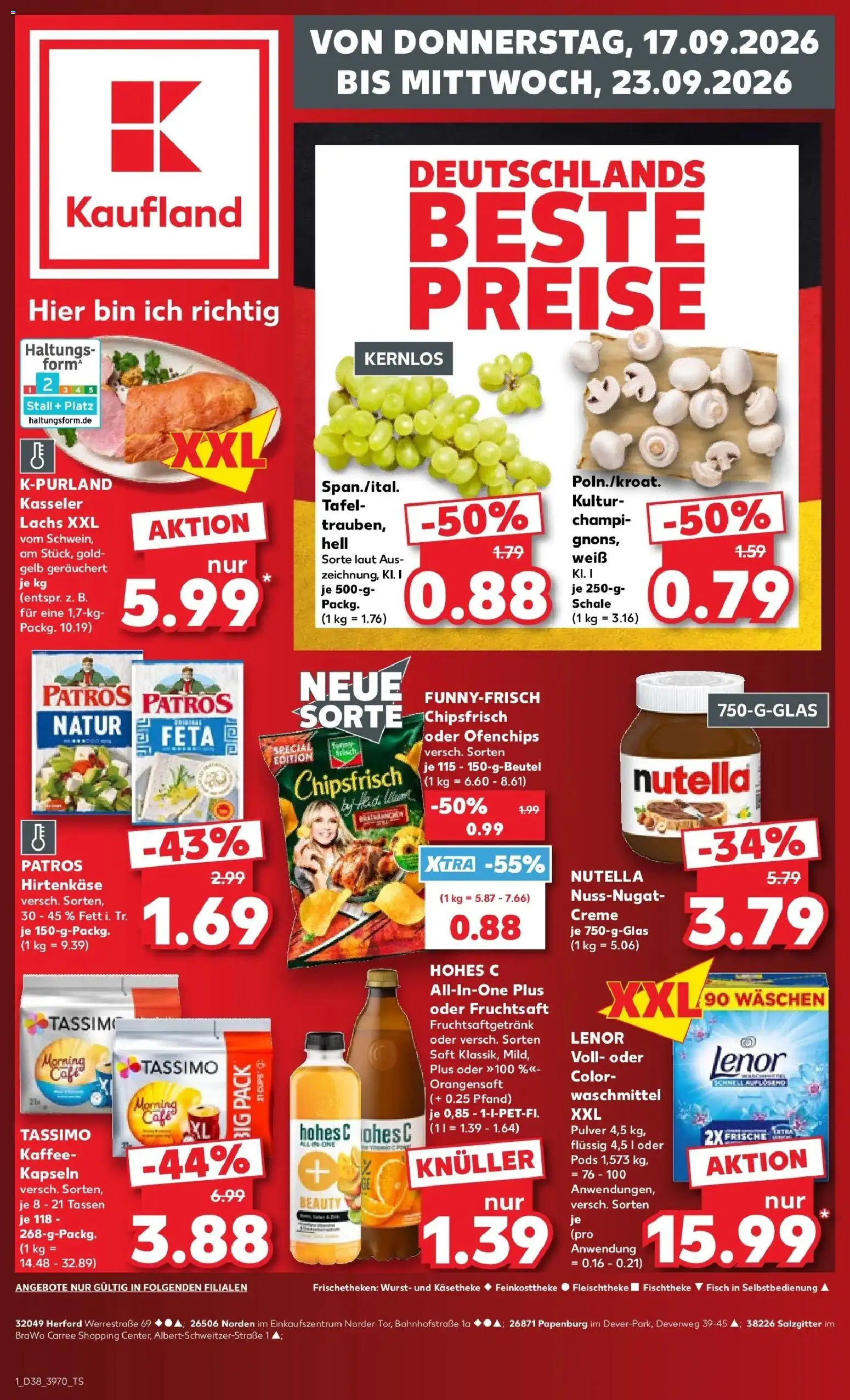Vorschau von dem Prospekt des Geschäftes Kaufland, gültig ab dem 17.09.2026