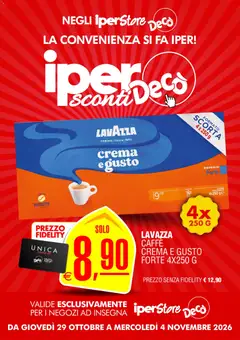 Anteprima dell'opuscolo Decò volantino iperStore dal negozio Decò valido da 29/10/2026