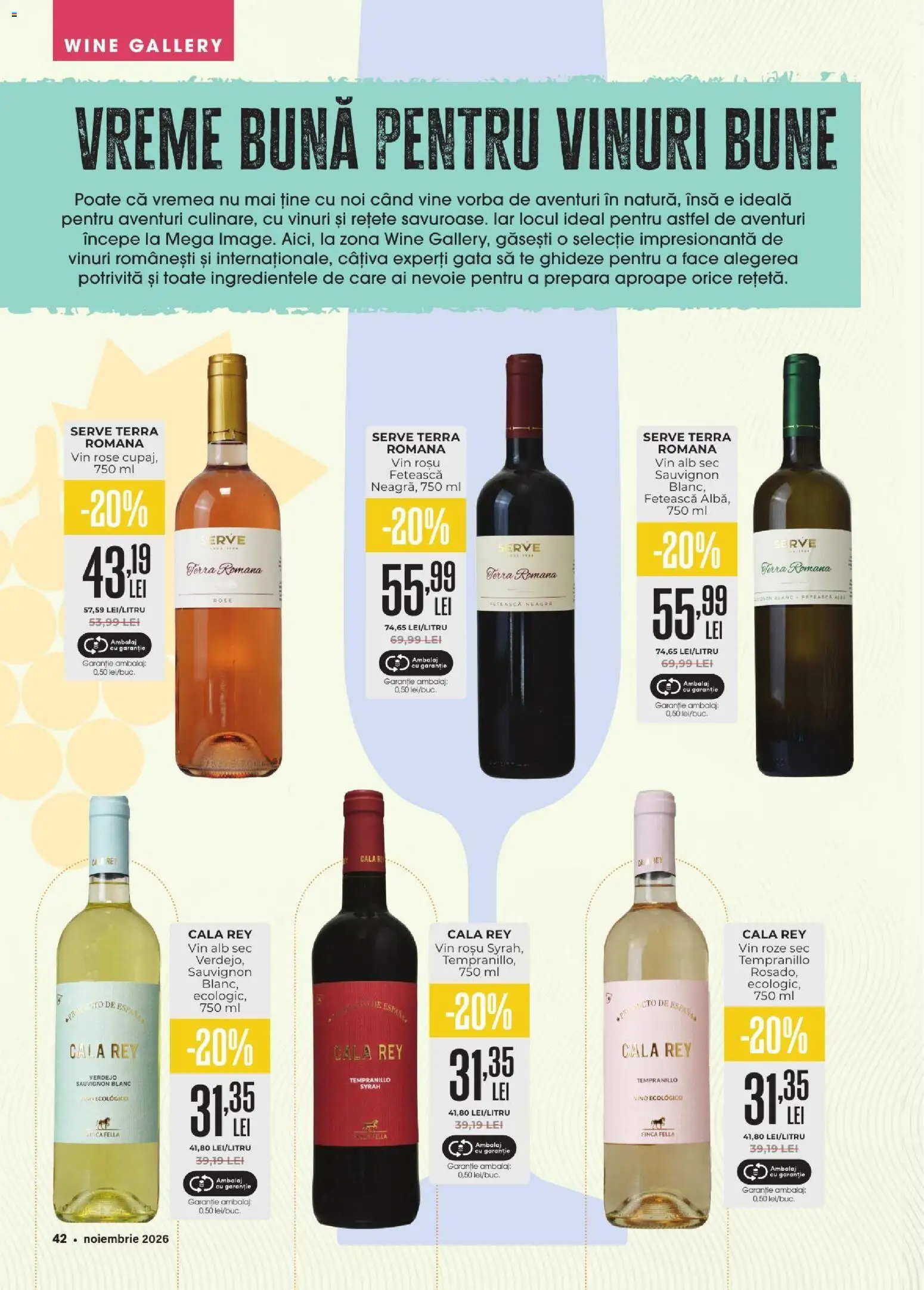 Previzualizarea de cataloage: Mega Image Mega Image Catalog Noiembrie valabil de la 01.11.2026 - Vin, Vin rose, Vin rosu, Vin alb, Sauvignon