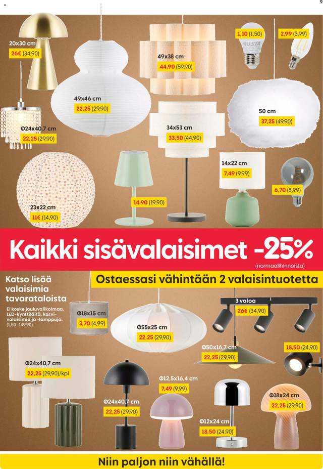 Uusi Rusta tarjouslehti alkaen 28/09