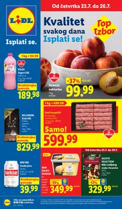 Pregled Lidl kataloga - važi od 23.07.2026