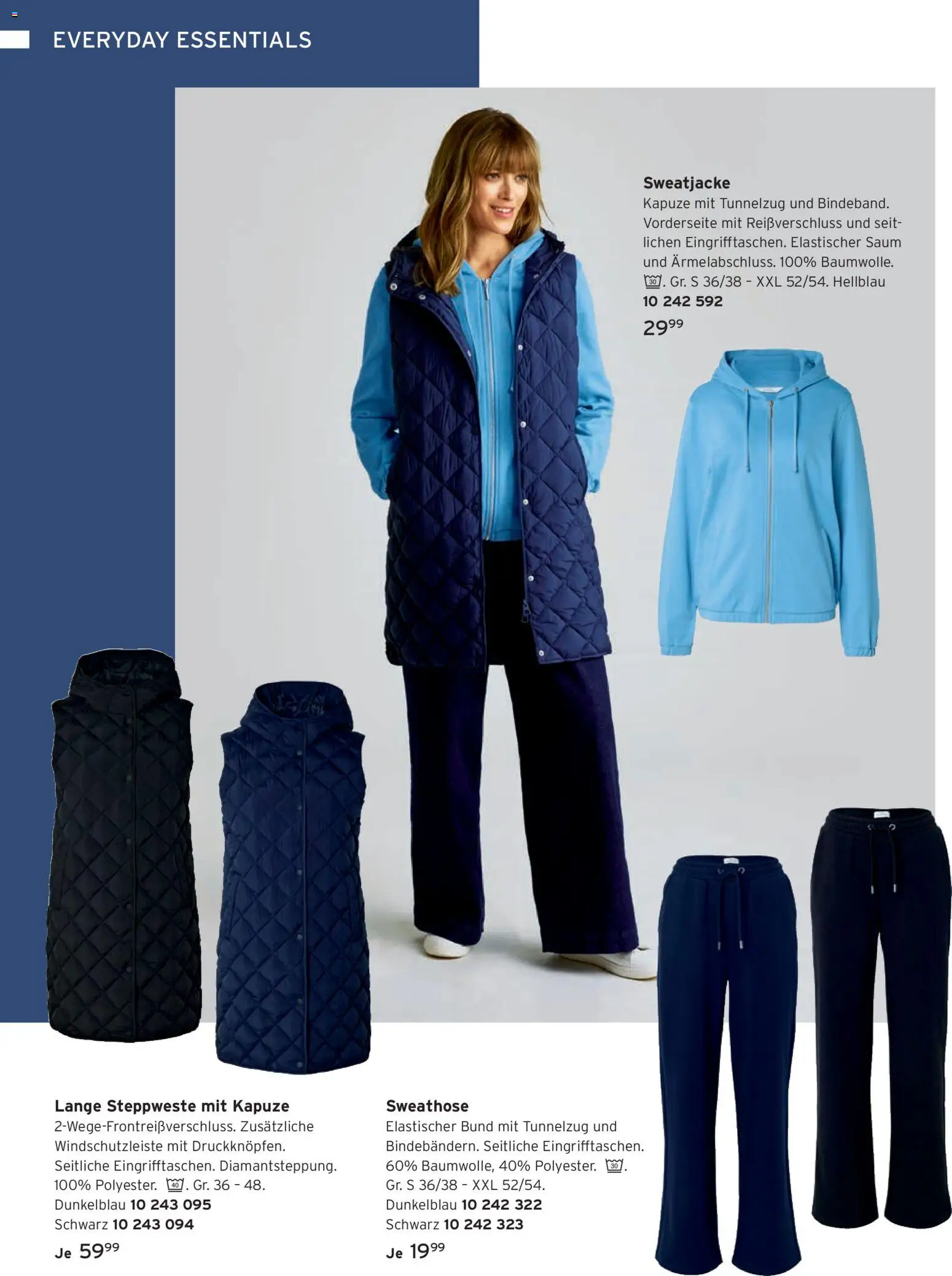 Vorschau von dem Prospekt des Geschäftes Tchibo, gültig ab dem 11.09.2026 - Sweatjacke, Steppweste, Sweathose