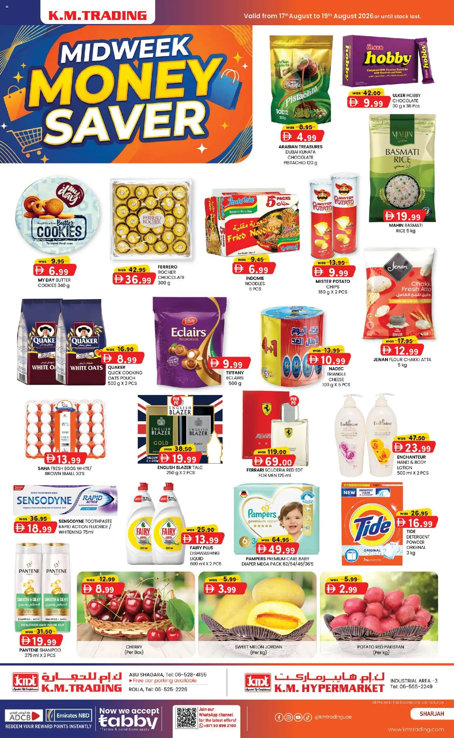 Preview of the catalogue KM Trading catalogue midweek money saver of store KM Trading valid from 17 Aug, 2026