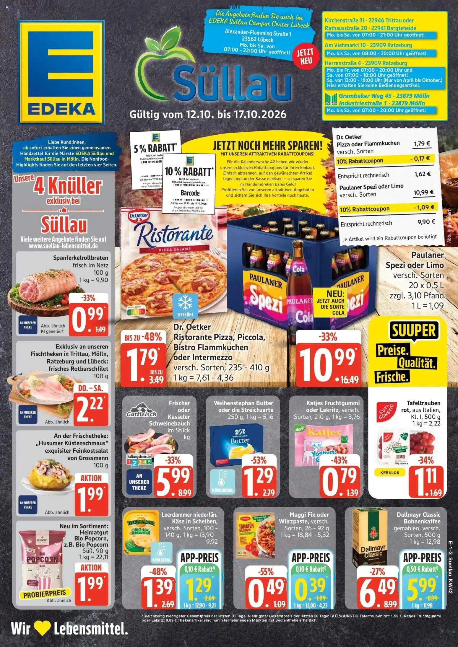 Vorschau von dem Prospekt des Geschäftes Edeka, gültig ab dem 12.10.2026