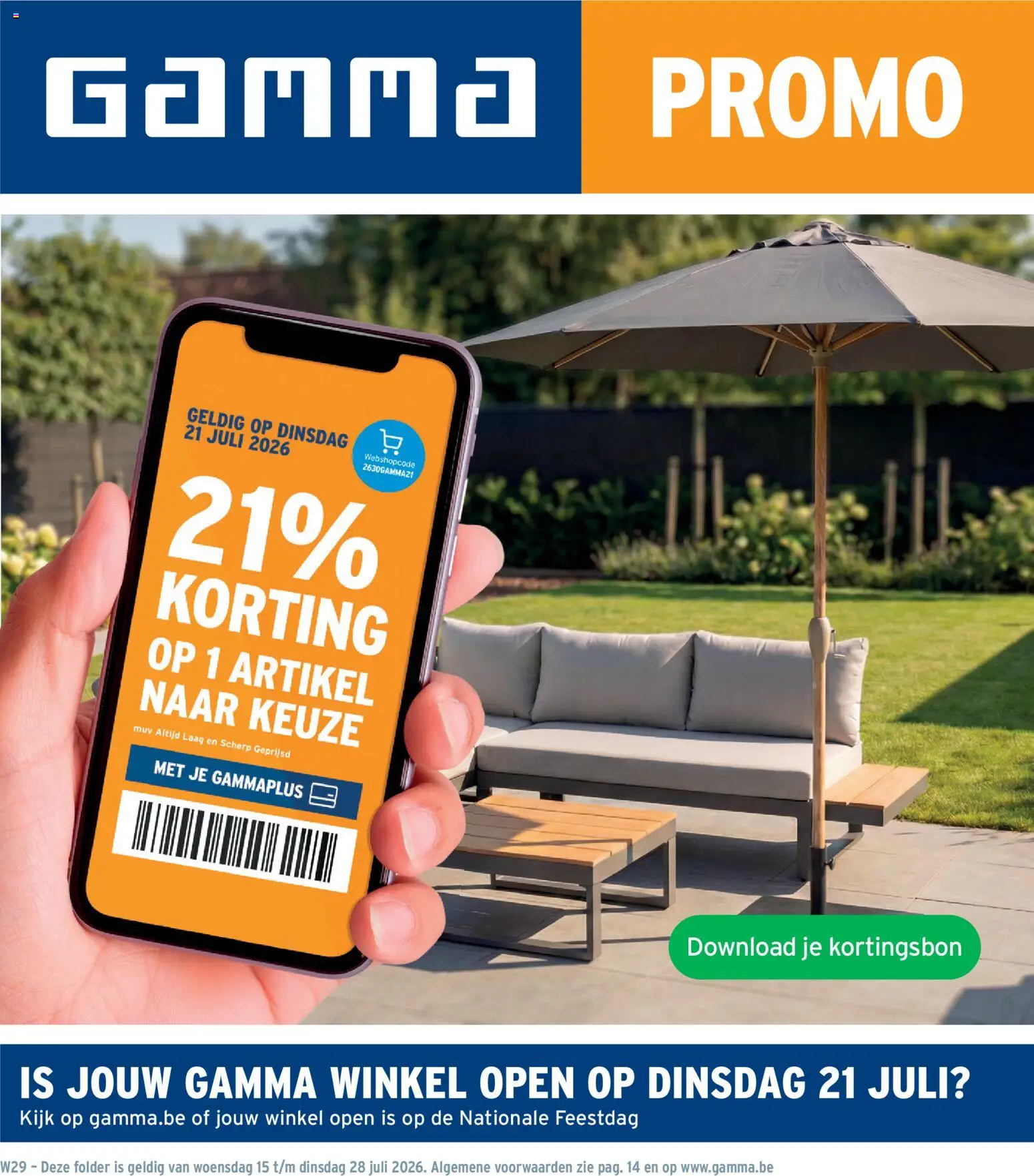 Voorbeeld van GAMMA Folder van winkel GAMMA geldig vanaf 15/07/2026