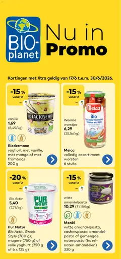 Voorbeeld van BioPlanet Folder van winkel BioPlanet geldig vanaf 17/06/2026