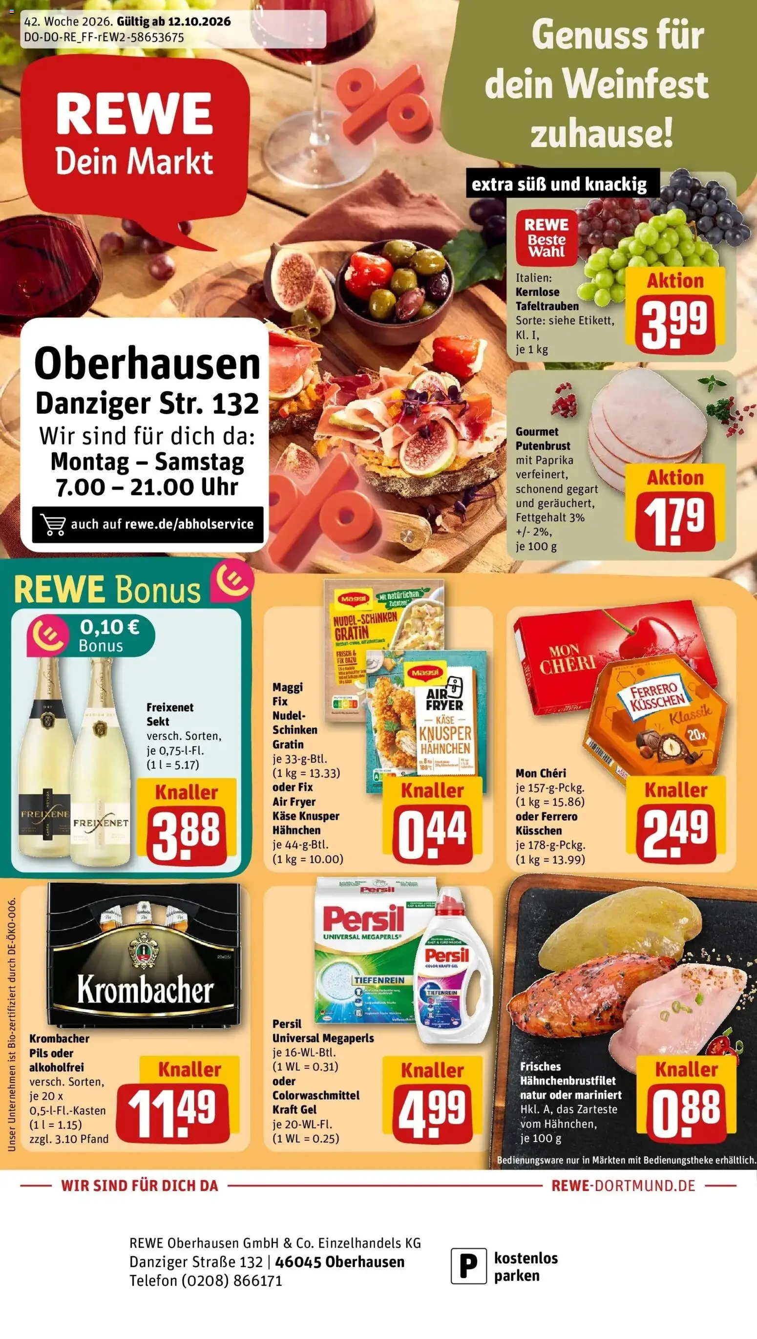 Vorschau von dem Prospekt des Geschäftes Rewe, gültig ab dem 12.10.2026