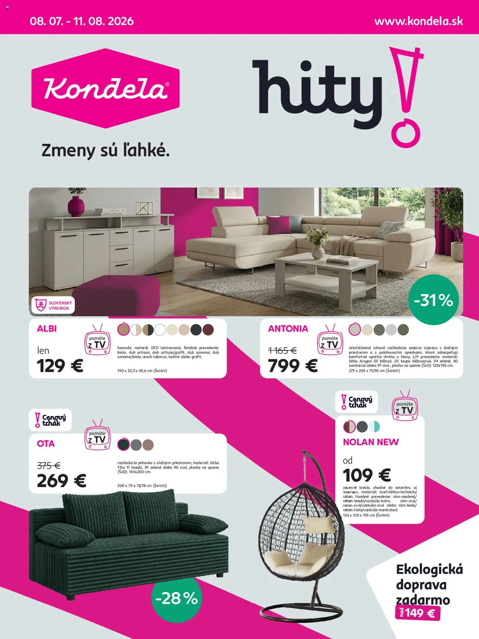 Náhľad Kondela letáku platného od 08.07.2026