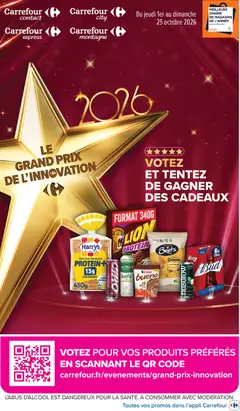 Prévisualisation de Carrefour City Le grand prix de l'innovation du magasin Carrefour City formulaire valide 01/10/2026