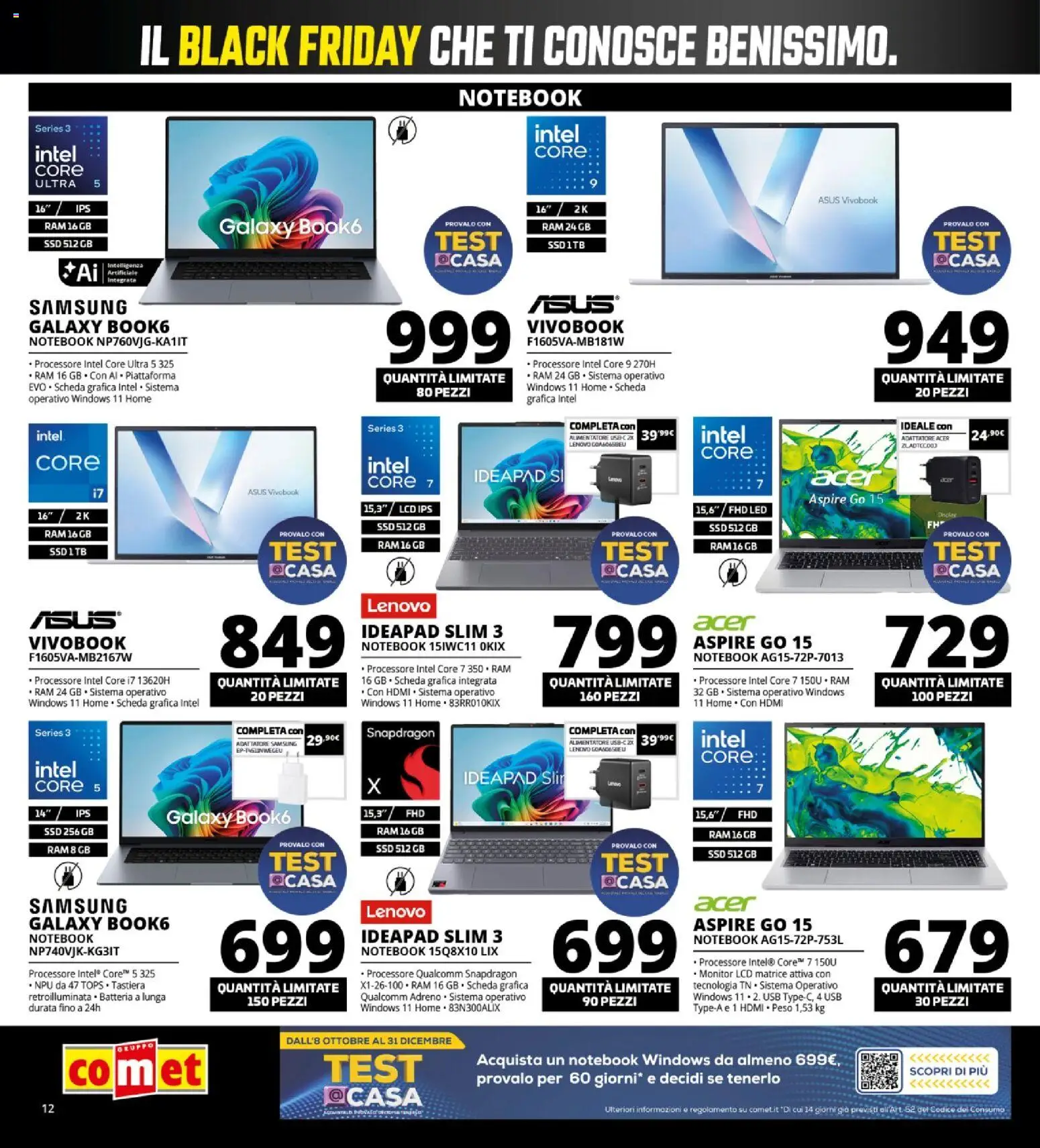 Anteprima dell'opuscolo Comet Black Friday dal negozio Comet valido da 29/10/2026