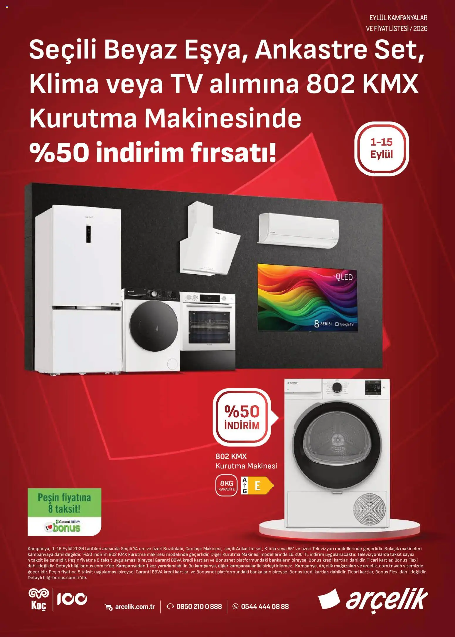 Arçelik Arçelik Katalog 01.09.2026 - Broşürünün önizlemesi