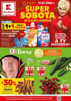 Pogląd gazetki "Kaufland gazetka - Super Sobota" ze sklepu Kaufland ważnej od 11.07.2026