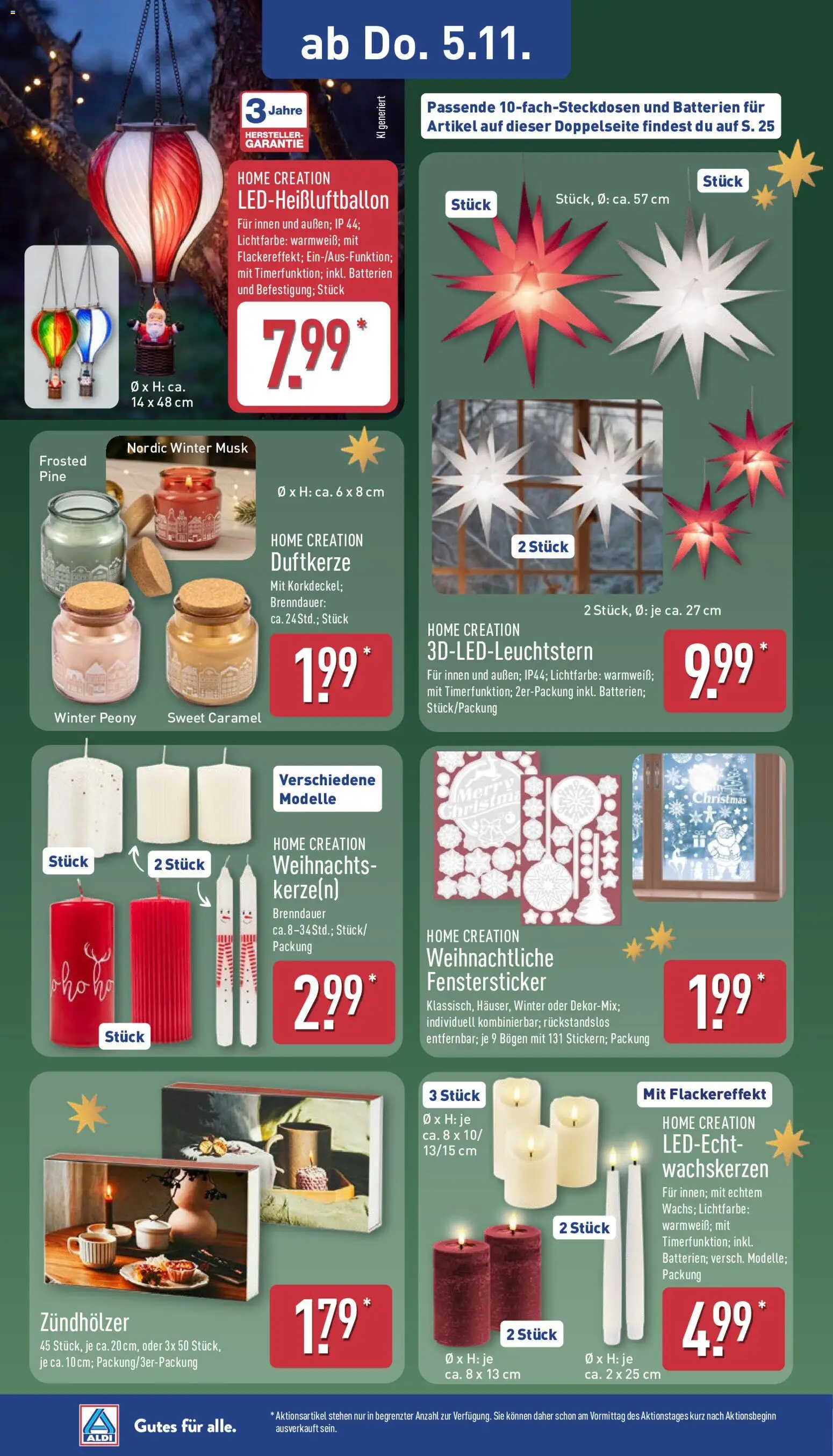 Vorschau von dem Prospekt des Geschäftes Aldi, gültig ab dem 02.11.2026 - Batterien, Home creation