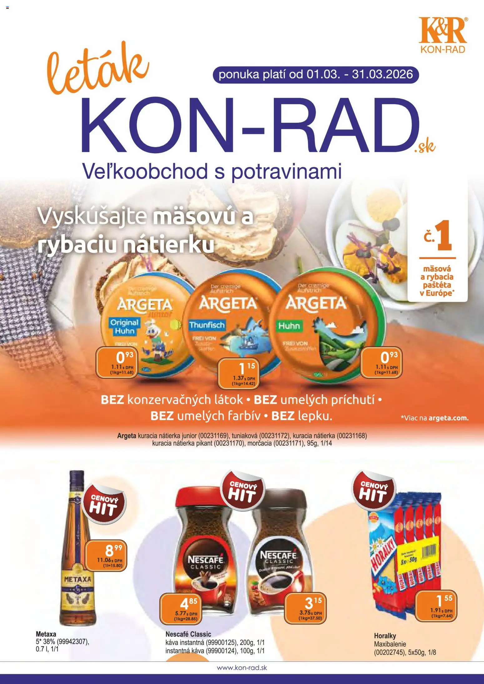 Náhľad KON - RAD letáku platného od 01.03.2026
