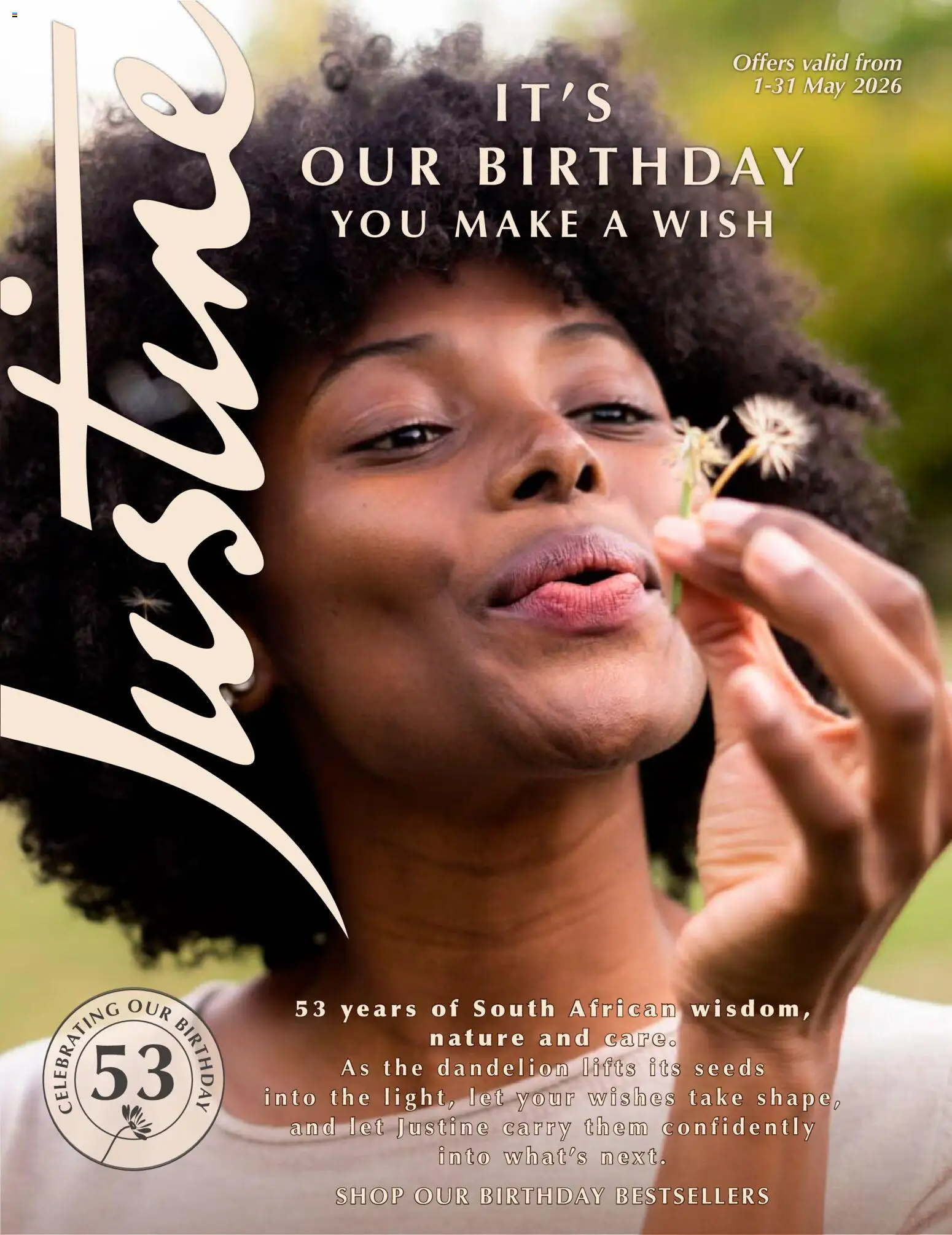 Preview of Justine flyer valid from 01/05/2026