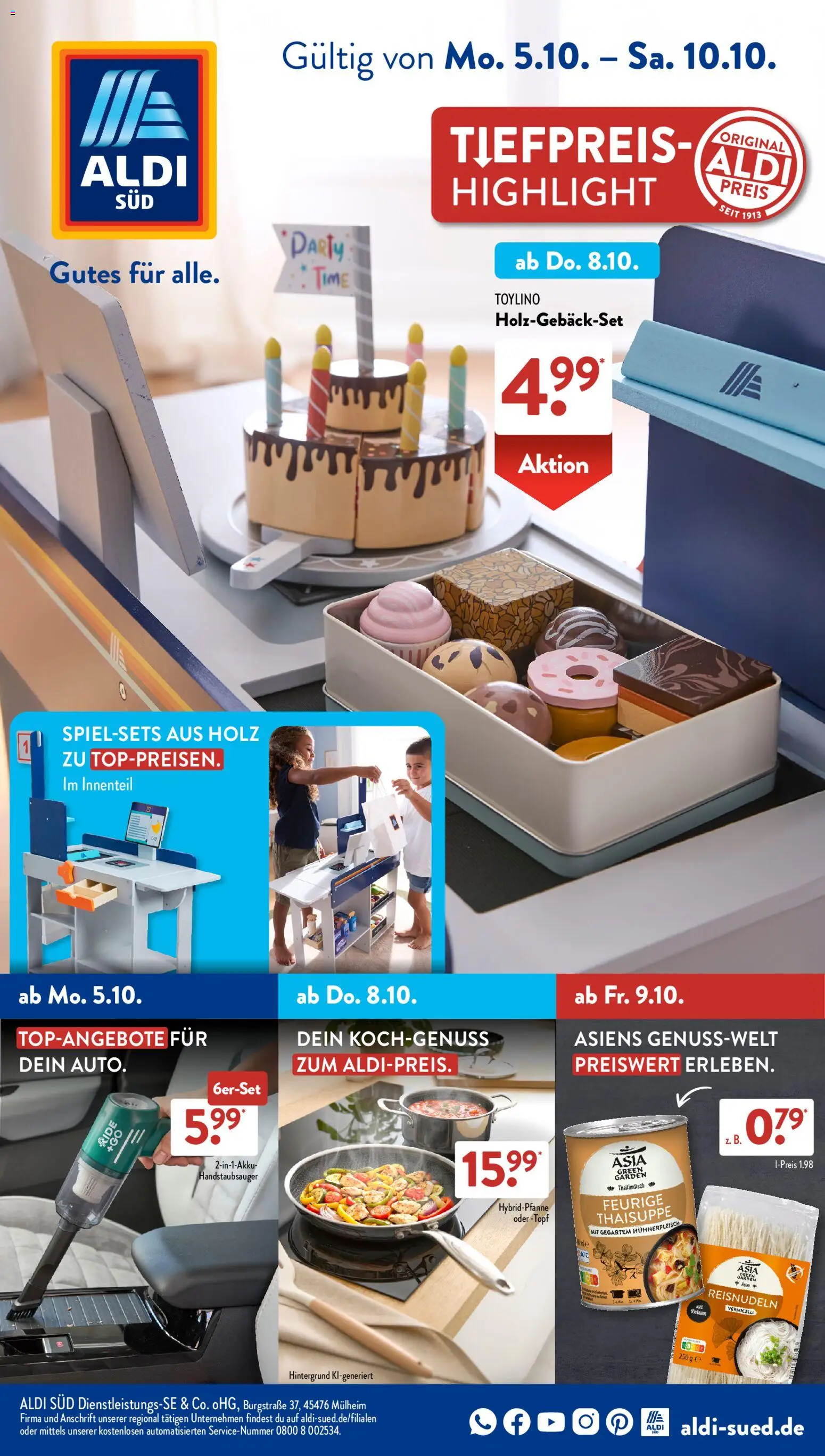Vorschau von dem Prospekt des Geschäftes Aldi Süd, gültig ab dem 05.10.2026