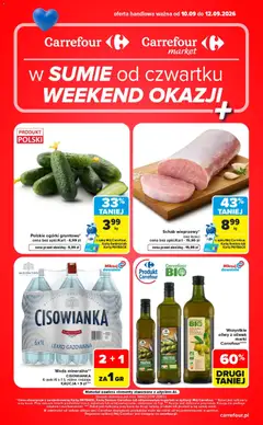 Pogląd gazetki "Carrefour gazetka - Weekend okazji" ze sklepu Carrefour ważnej od 10.09.2026