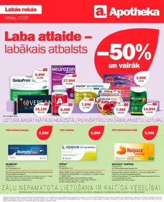 Skatīt Apotheka akciju bukletu, derīgs no 01.05.2026.