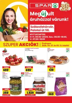 Spar - Spar Székesfehérvár üzlet megújulás megtekintése, amely érvényes 2026.05.07.-től