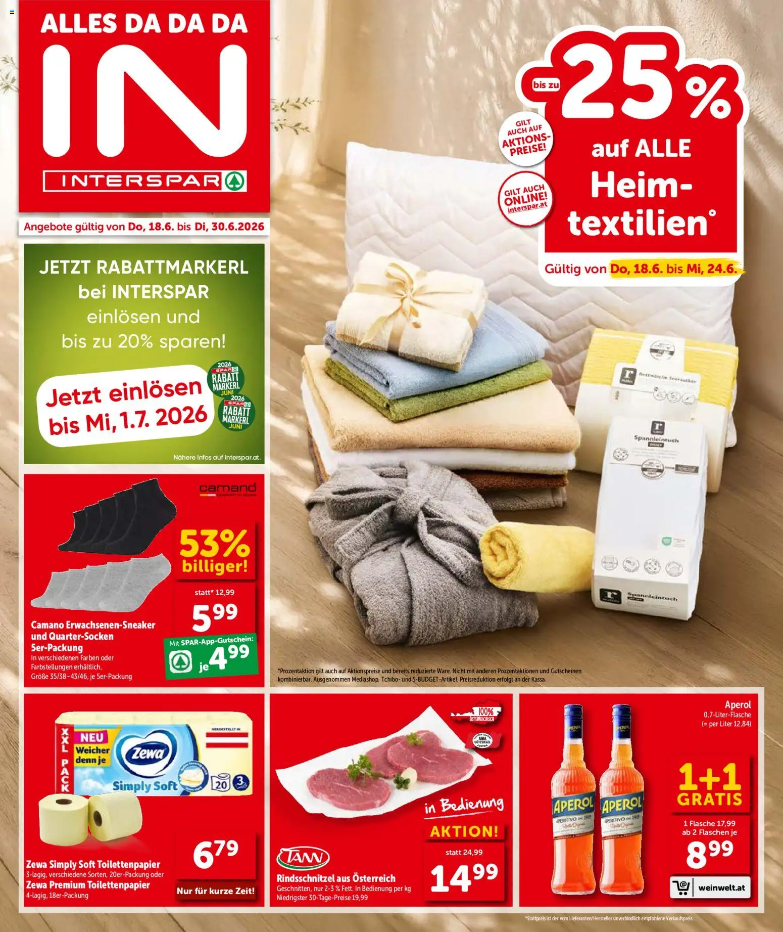 Vorschau der Angebote: Interspar Interspar Flugblatt - Wien gültig ab 18.06.2026
