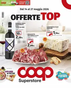 Anteprima dell'opuscolo COOP volantino Superstore Offerte Top Genova dal negozio COOP valido da 14/05/2026