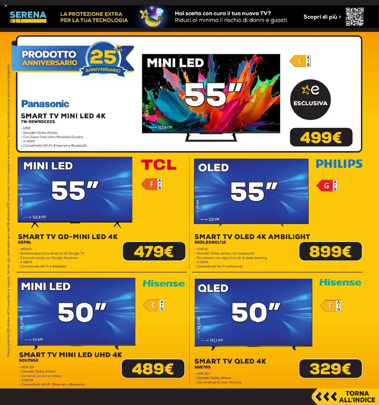 Anteprima dell'opuscolo Euronics Black Friday dal negozio Euronics valido da 29/10/2026 - TV, smart TV, Decoder