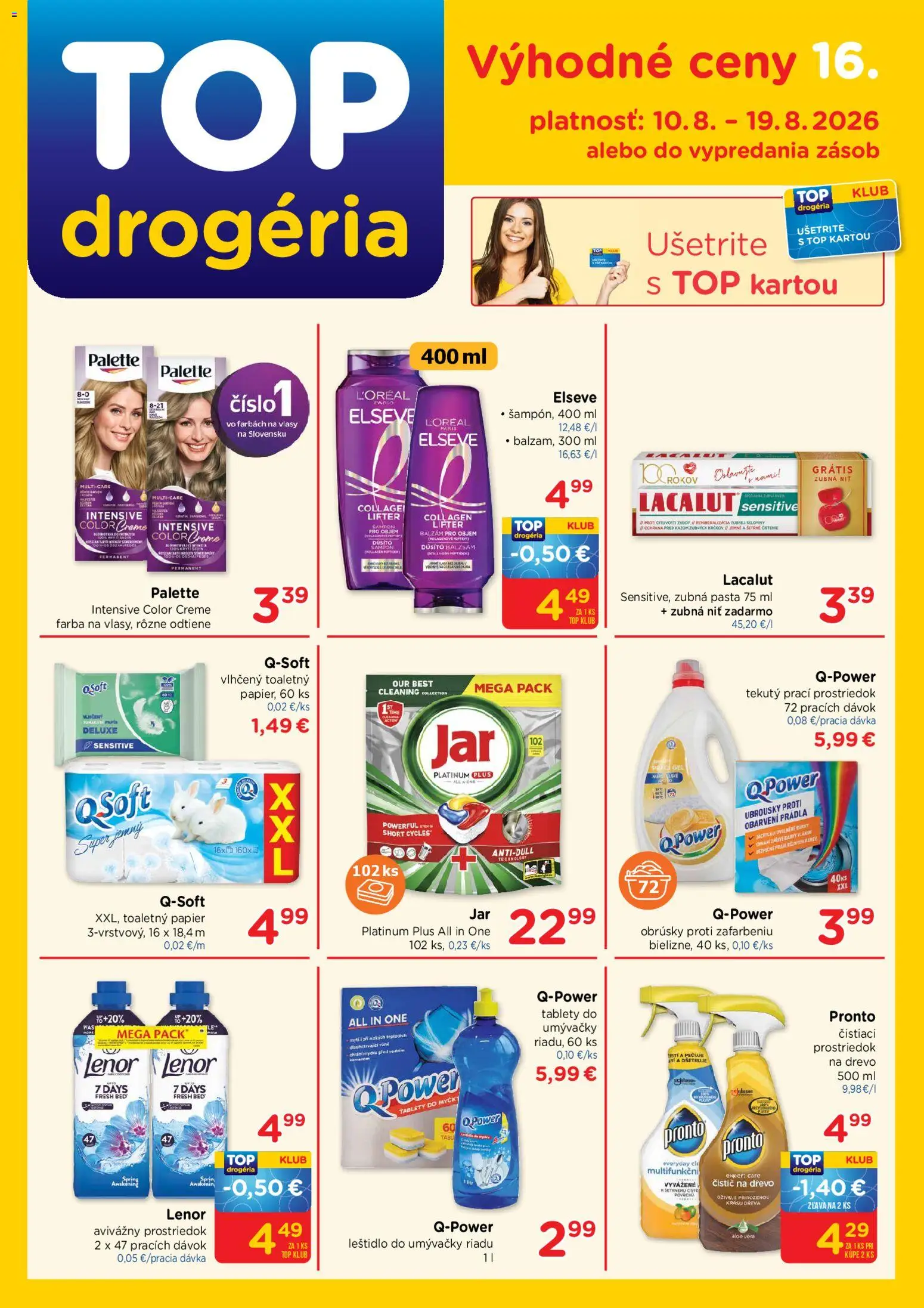 Náhľad TOP Drogéria letáku platného od 10.08.2026