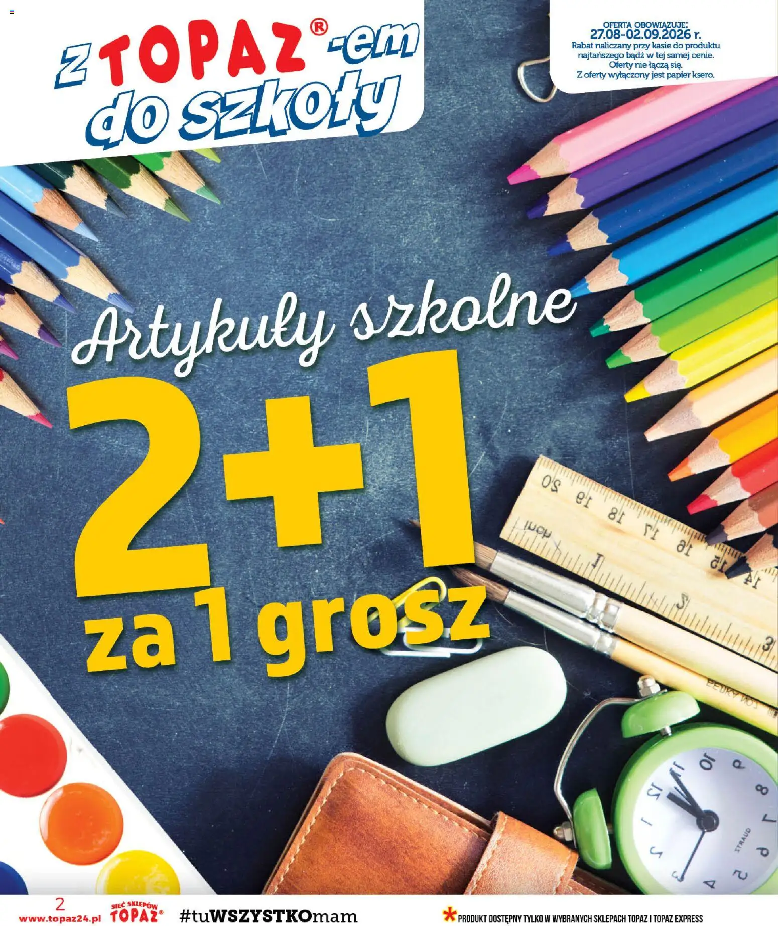 Pogląd gazetki "Topaz gazetka - MAZ" ze sklepu Topaz ważnej od 27.08.2026