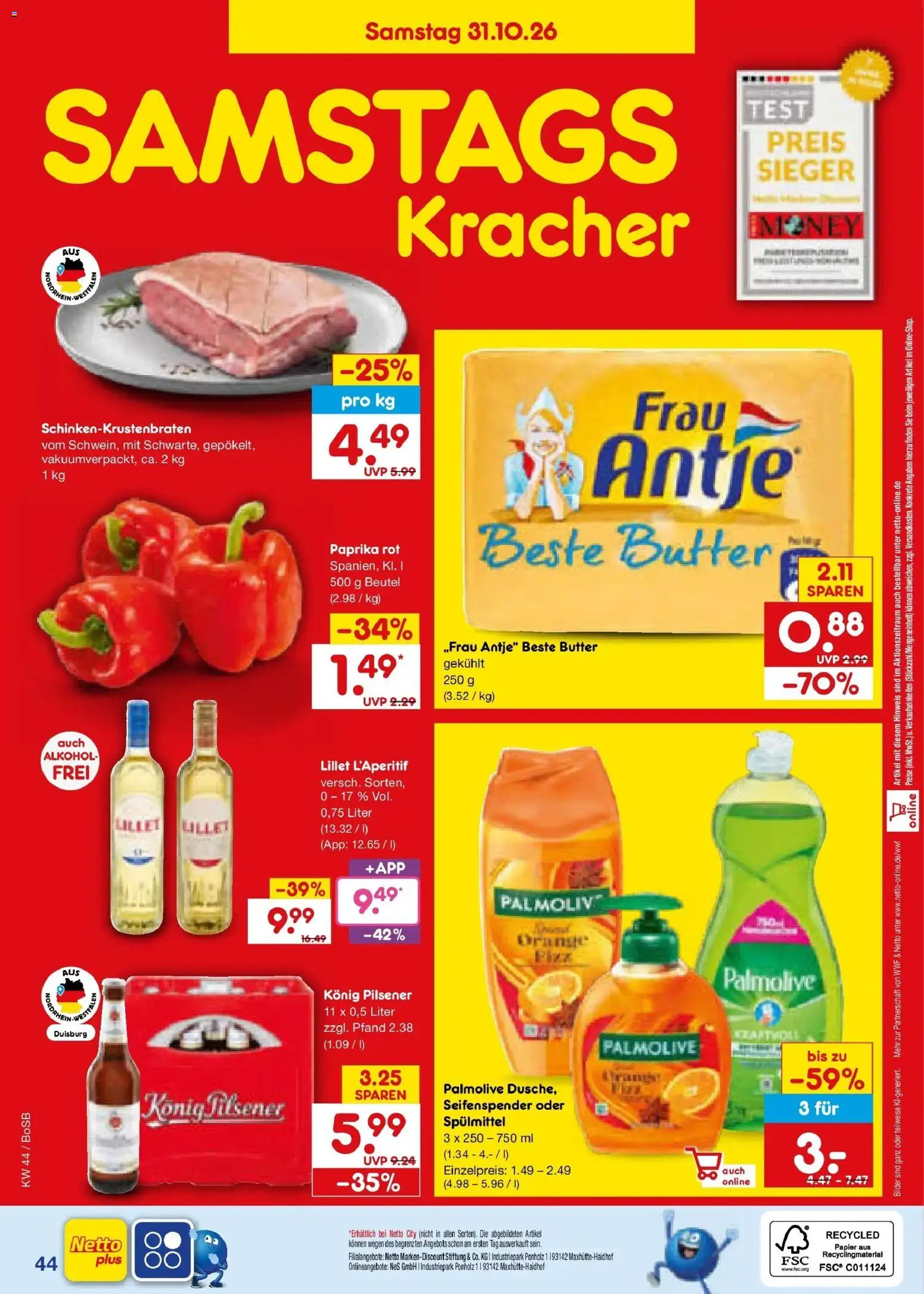 Vorschau von dem Prospekt des Geschäftes Netto Marken-Discount, gültig ab dem 26.10.2026