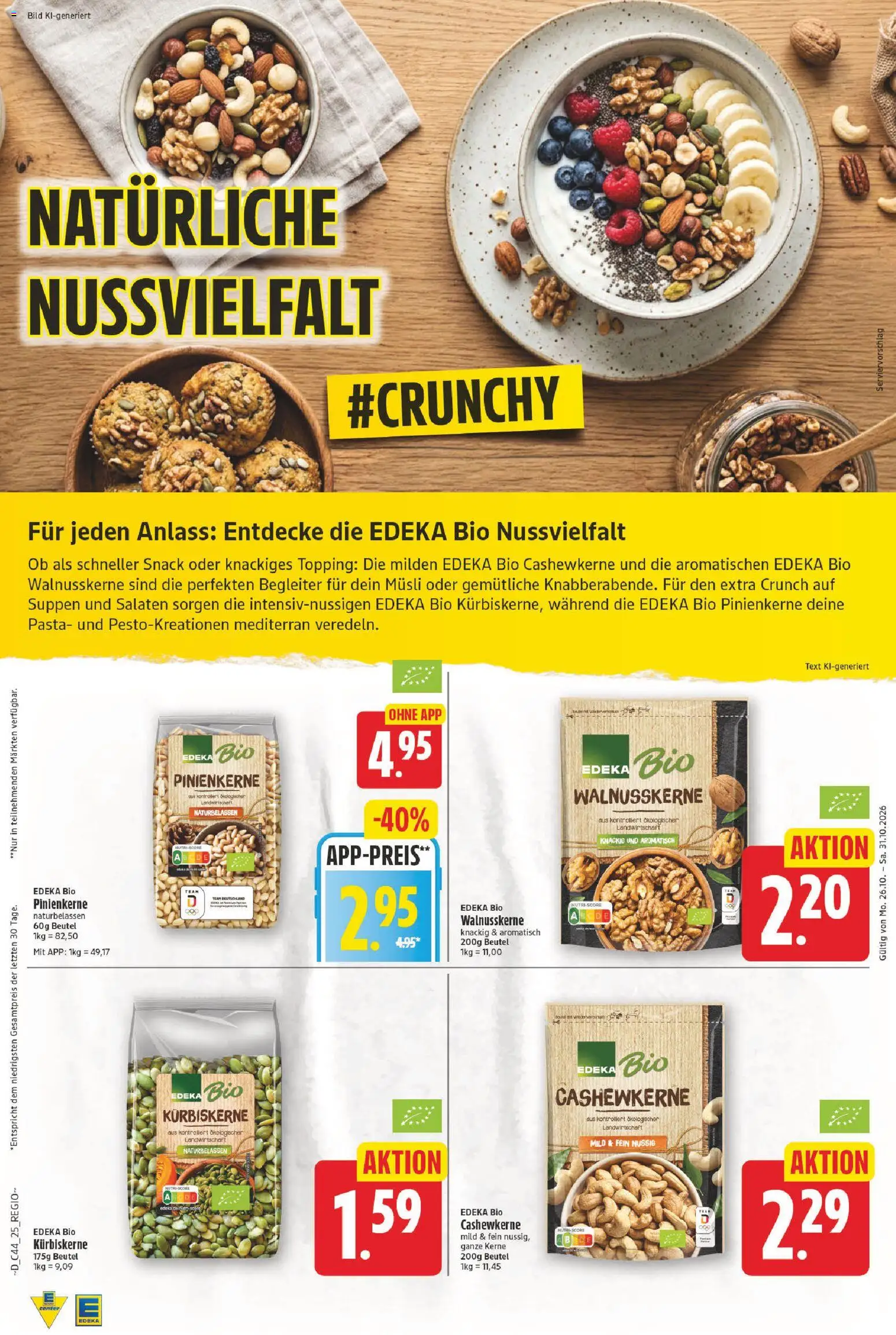 Vorschau von dem Prospekt des Geschäftes E center, gültig ab dem 26.10.2026 - Pasta, Musli