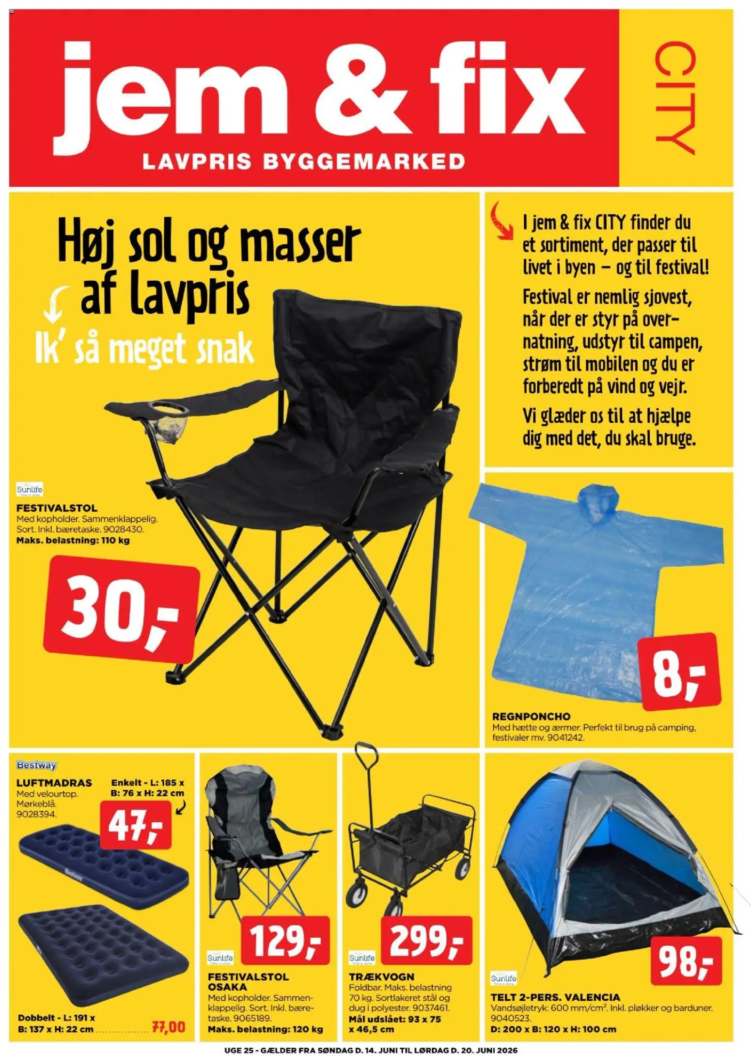 Eksempel på tilbudsavis Jem & fix - CITY-avis uge 25 fra butik Jem & fix gyldig fra 14/06/2026