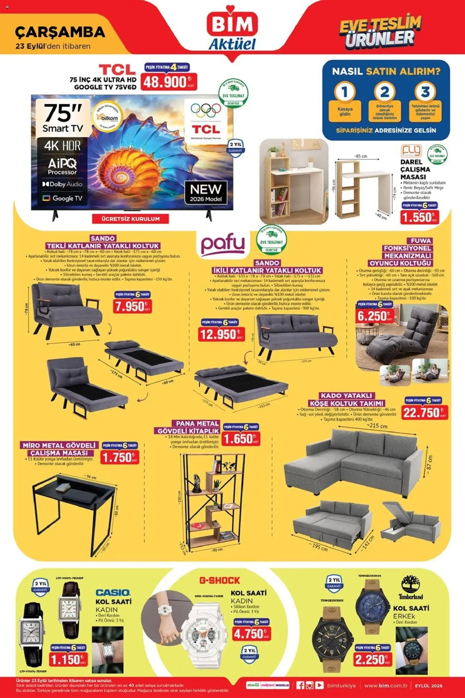 BİM BİM - Katalog Çarşamba 23.08.2026 - Broşürünün önizlemesi