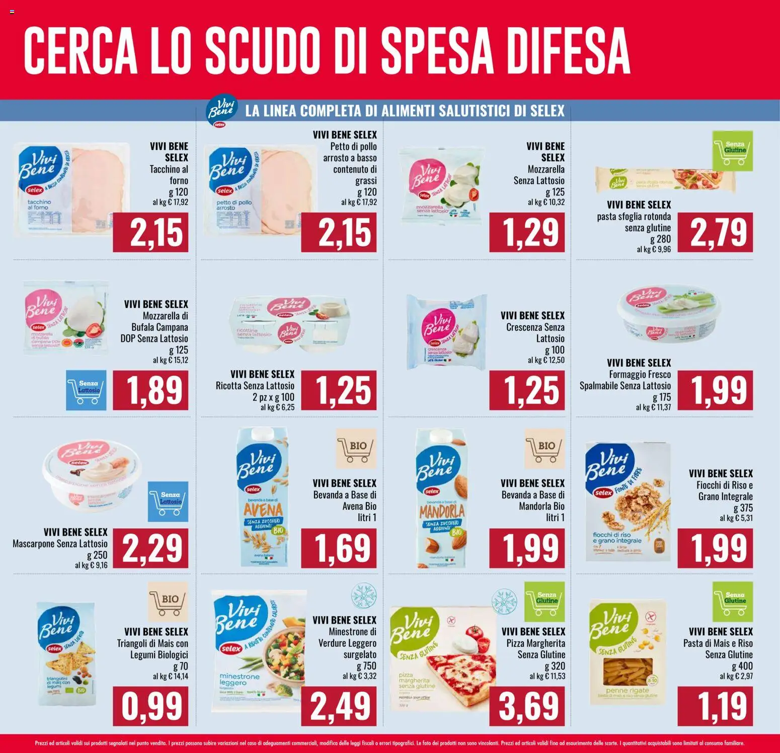 Anteprima dell'opuscolo Famila volantino Spesa Difesa dal negozio Famila valido da 08/10/2026 - Pizza, Senza glutine, Pollo, Tacchino, Mascarpone, Petto di Pollo, Mais, Formaggio fresco