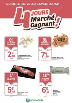 Prévisualisation de Promocash 4 jours marché gagnant du magasin Promocash formulaire valide 20/05/2026