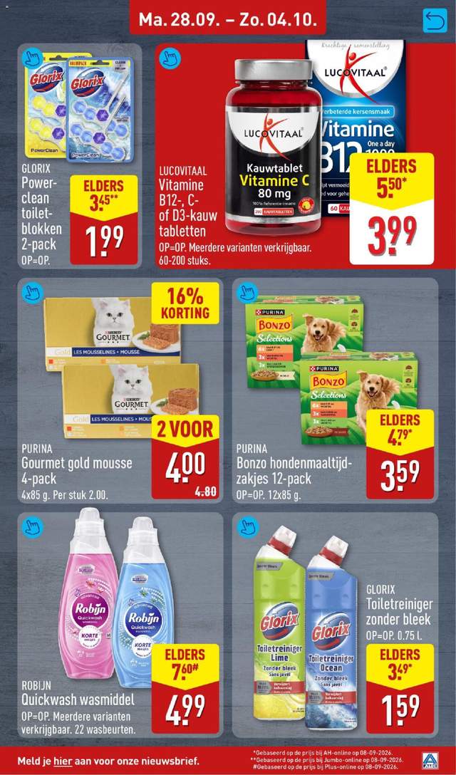 Nieuwe Aldi folder vanaf 28-09