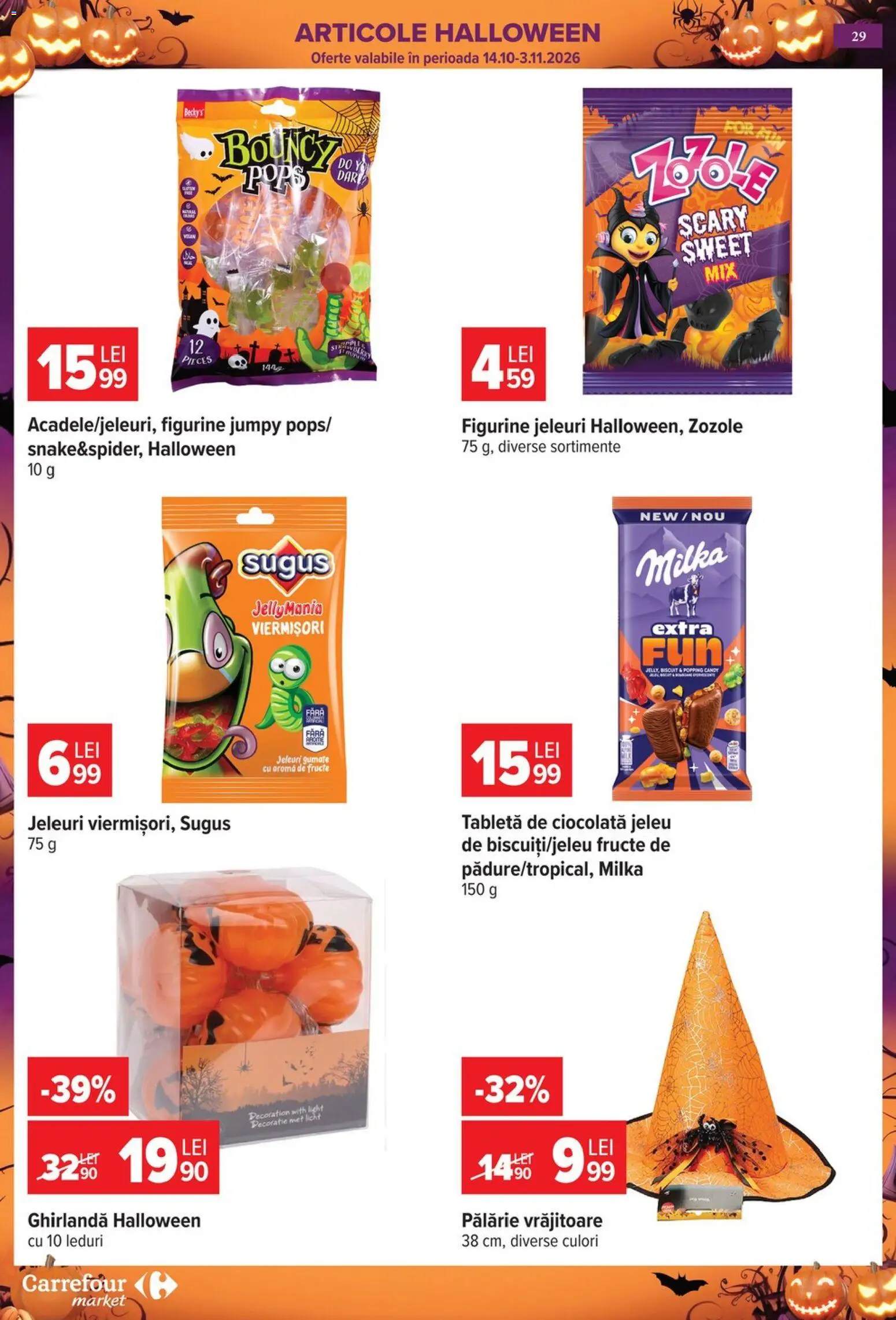 Previzualizarea de cataloage: Carrefour Carrefour Catalog Market valabil de la 28.10.2026 - Tabletă, Ciocolată, Fructe, Jeleuri, Pălărie