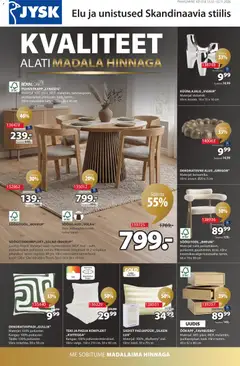 JYSK kliendilehe eelvaade alates 13.10.2026
